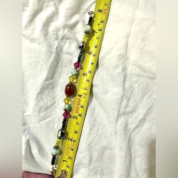 Sterling Silver Natural Stone Beaded Bracelet – Unique & Handcrafted - Picture 9 of 17